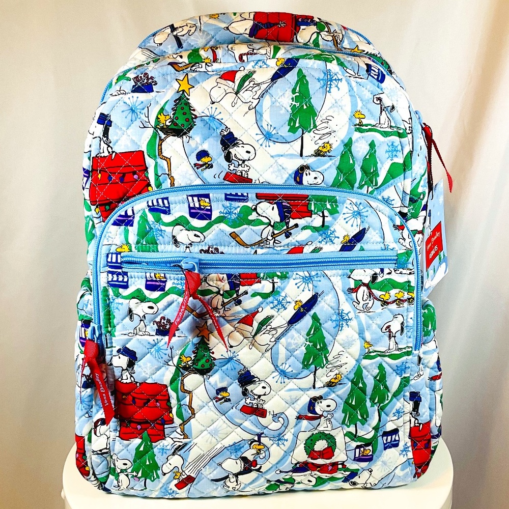 Vera Bradley Limited Edition Ski Slope Snoopy Campus Backpack